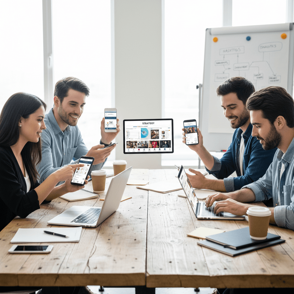 Social media advertising campaign creation